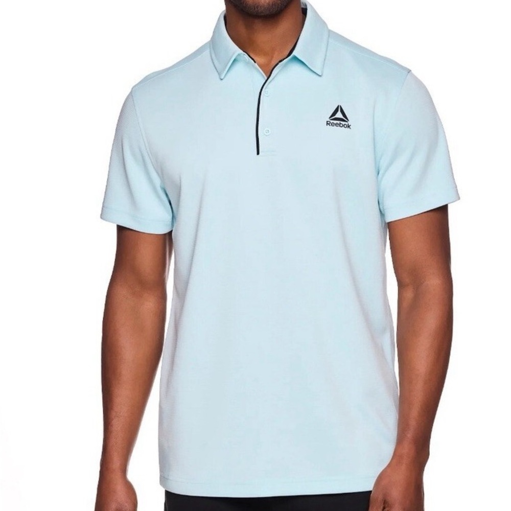 Reebok Men's Light Blue Polo Shirt